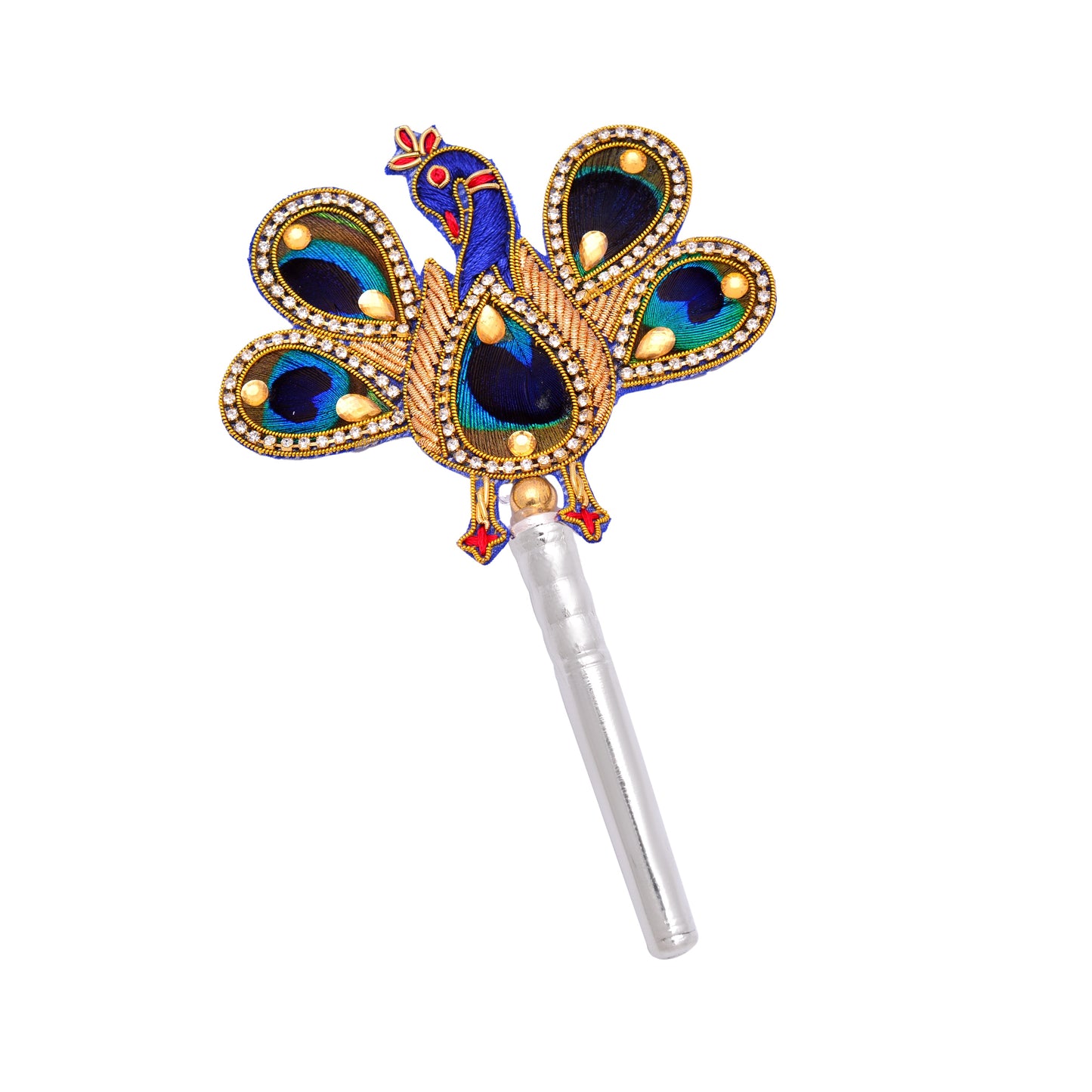 Multicolored 4-Inch Silver Morpankh - KYAT
