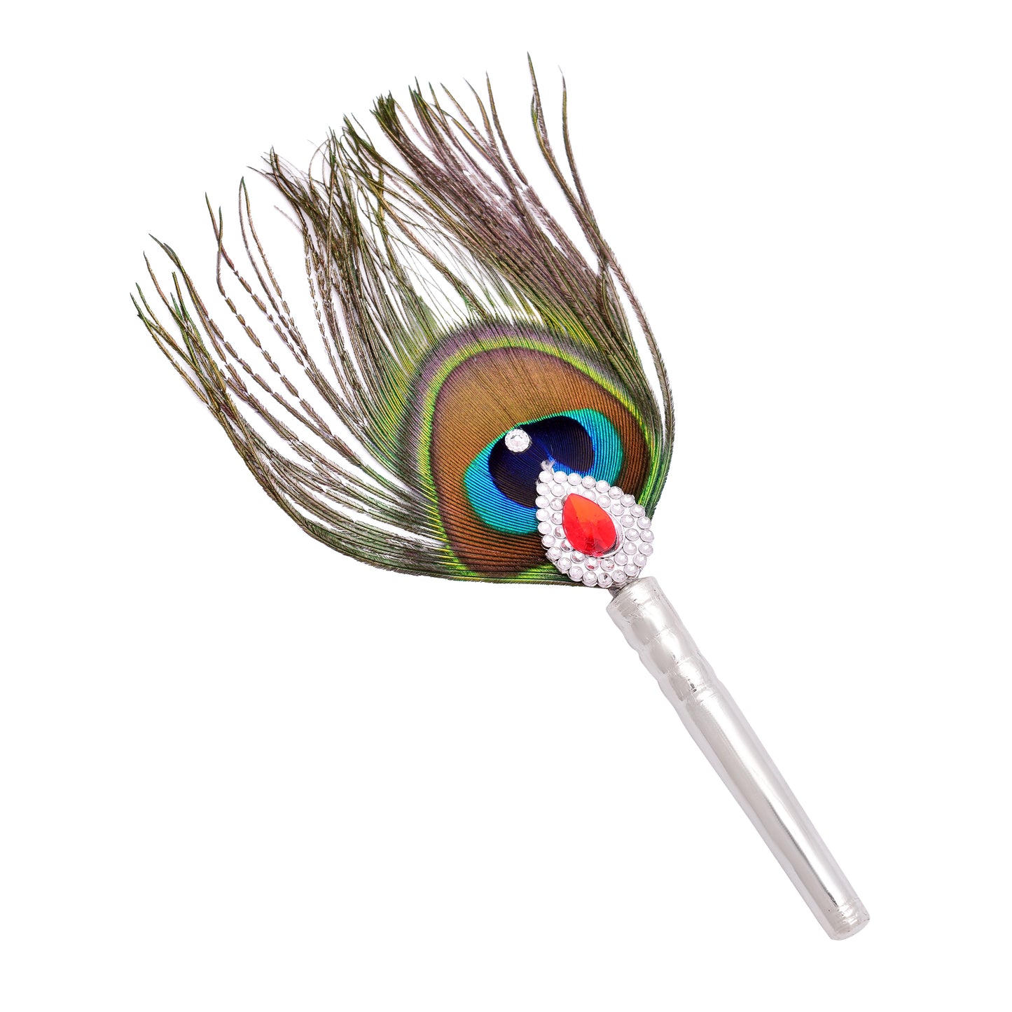 Sterling Silver Krishna Feather Fan - KYAT
