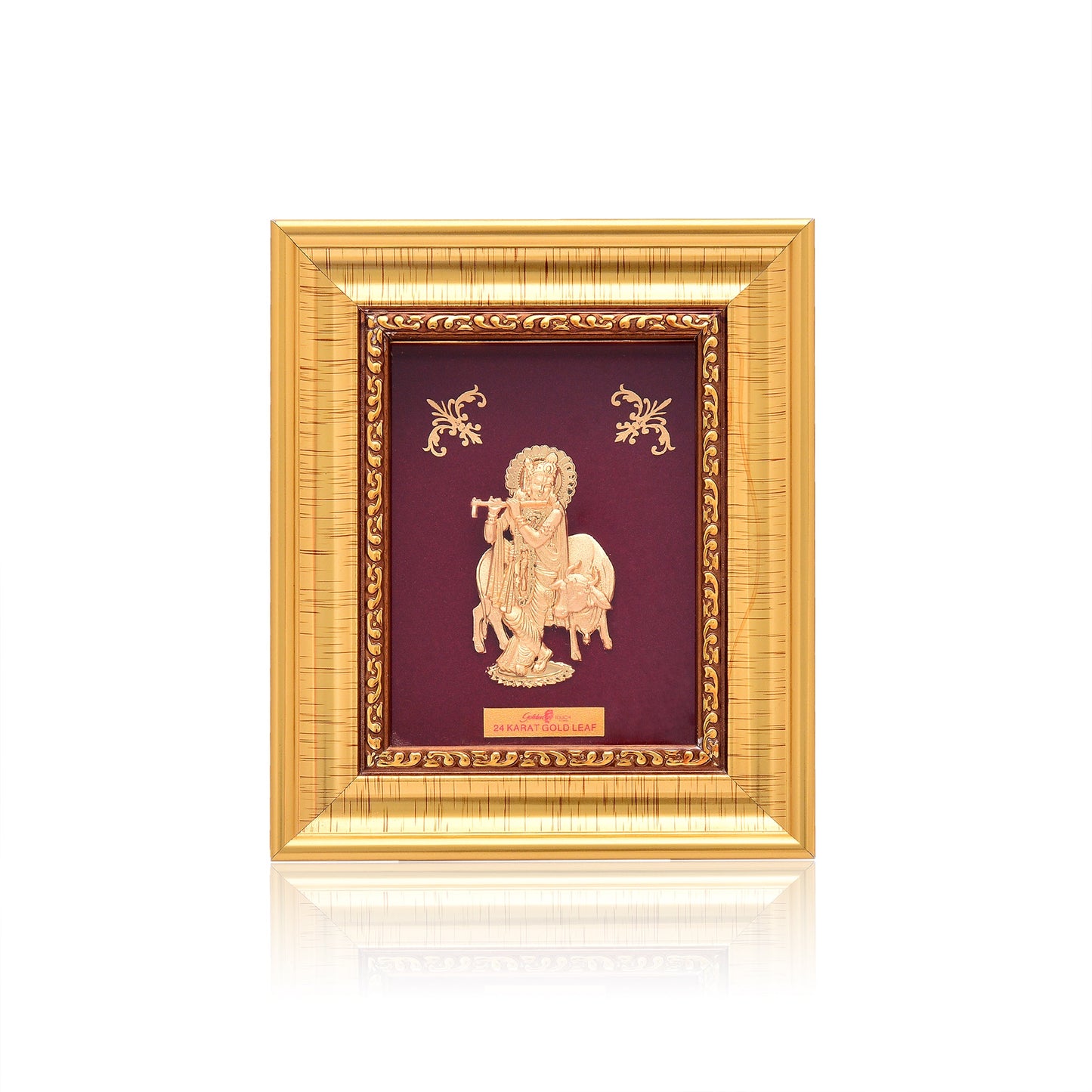 Shri Krishna 24kt Gold-Plated Silver Frame