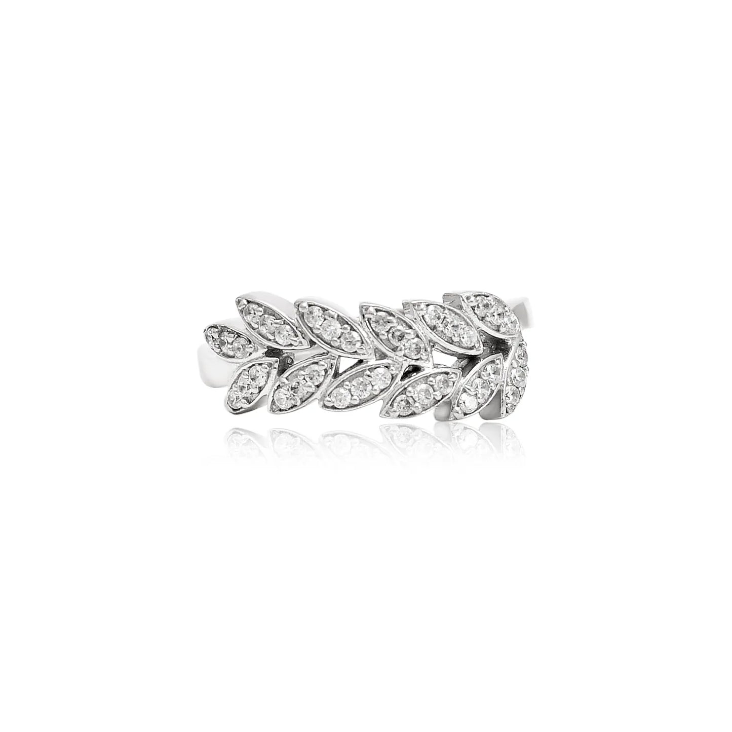 925 Minimalist Leaf Silver Ring