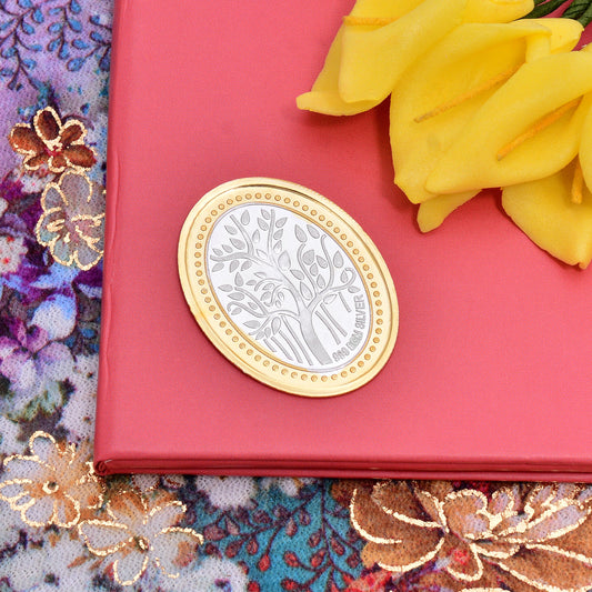 Goddess Lakshmi 5gm Double Toned Fine Silver Coin