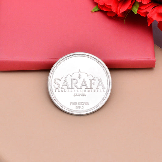 Lakshmi Ganesh 10gm Fine Silver Coin