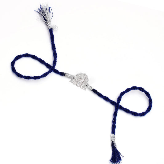 Beautiful Peacock Silver Rakhi