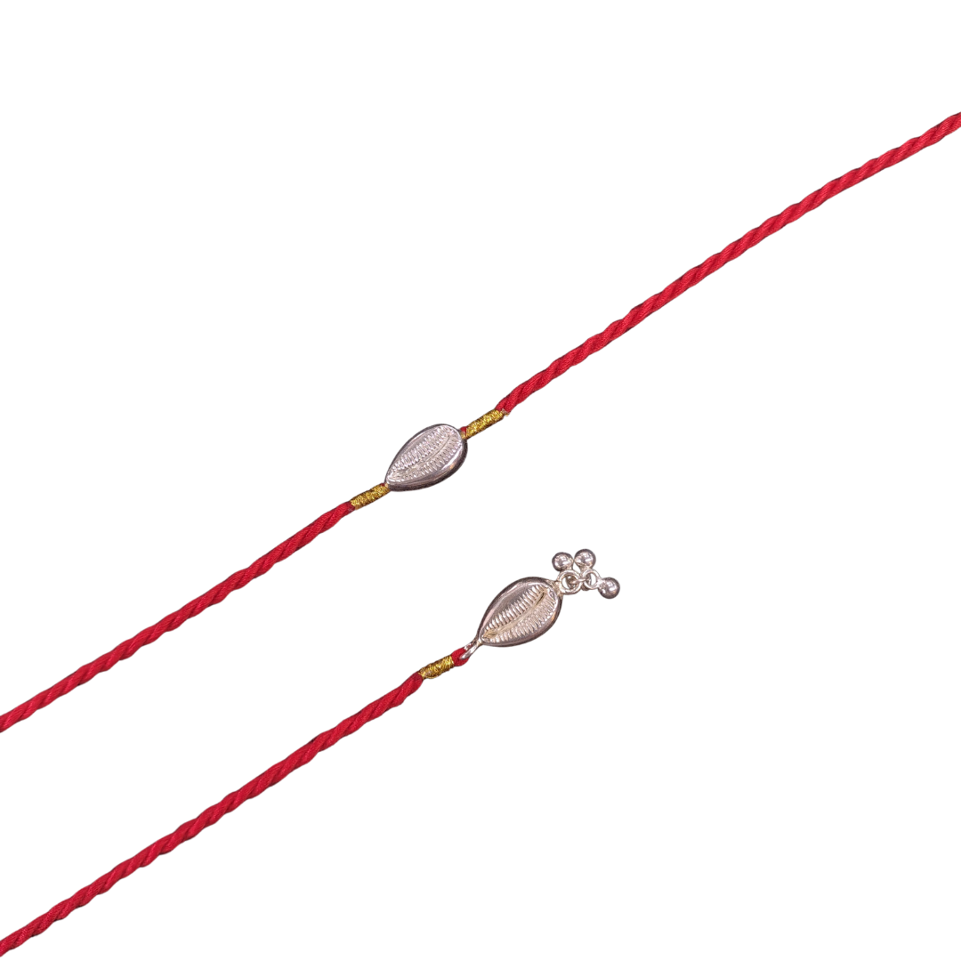 Bhaiya Bhabhi Silver Kodi Rakhi Set