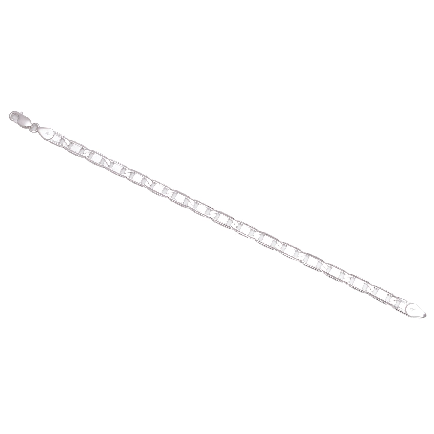 Bold Links 925 Silver Bracelet For Mens