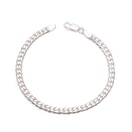 Cuban Link 925 Silver Bracelet For Mens