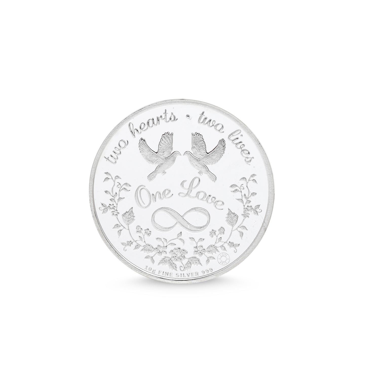 Engaged Couples with Congratulations Silver Coin - KYAT