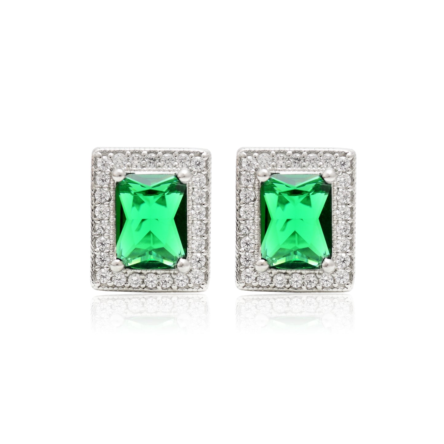 Green Gemstone Necklace and Earring Set - KYAT