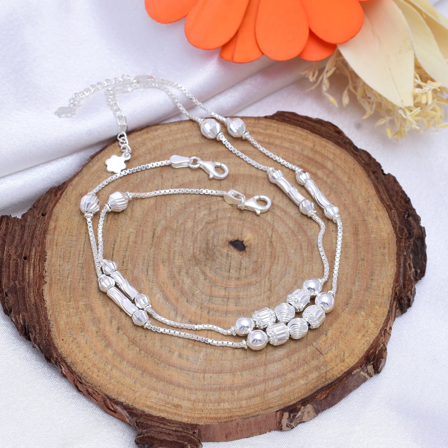Unique Desing Pure 925 Silver Rakhi