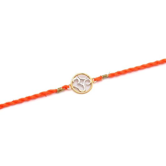 Premium Om Silver Rakhi - KYAT