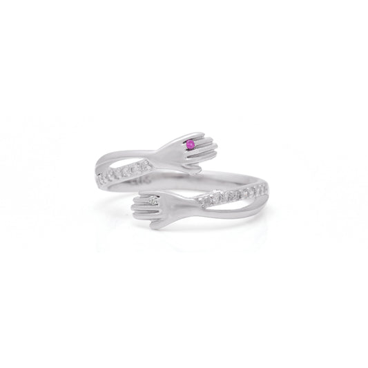 925 Silver Hug Inspired Ring