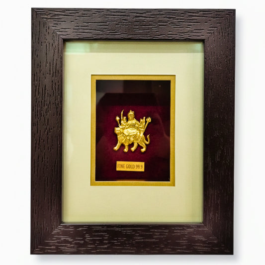 Kyat 24 Carat Gold-Toned Maa Durga Frame