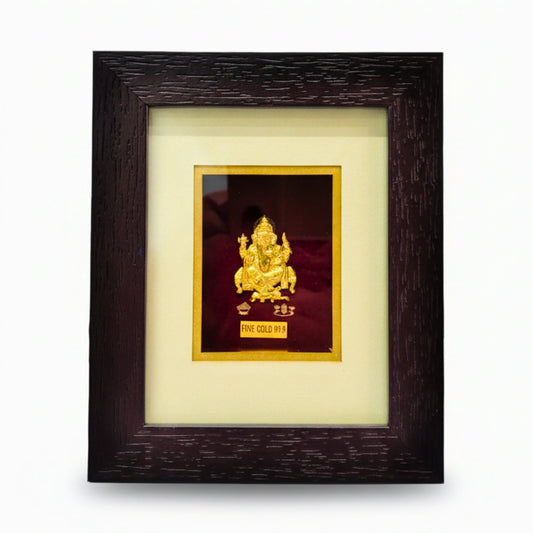Kyat 24 Carat Gold-Toned Lord Ganesha Frame