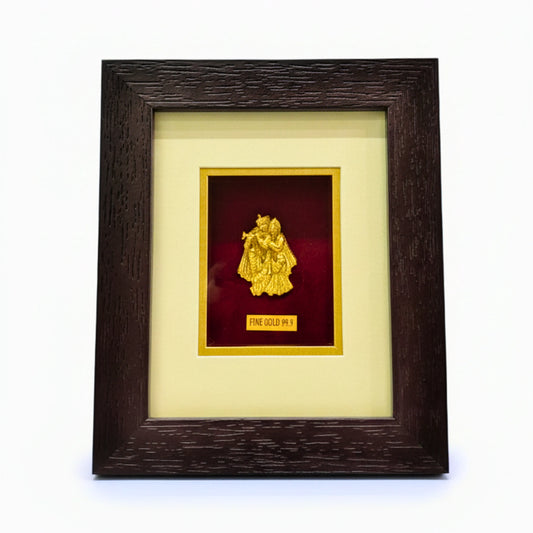 KYAT 24 Carat Gold-Toned Radha Krishna Frame