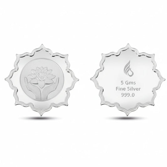 KYAT 5g 999 Pure Silver Lotus Coin
