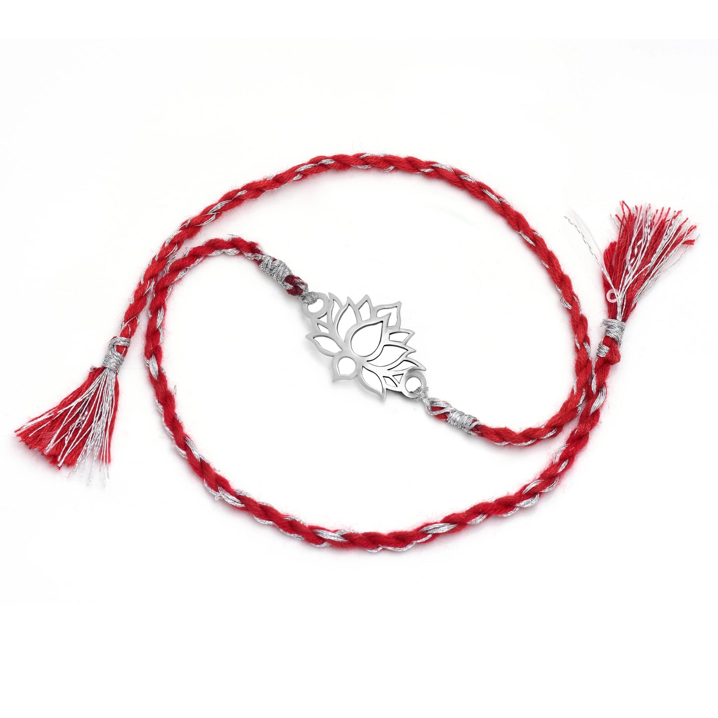 Lotus Silver Rakhi