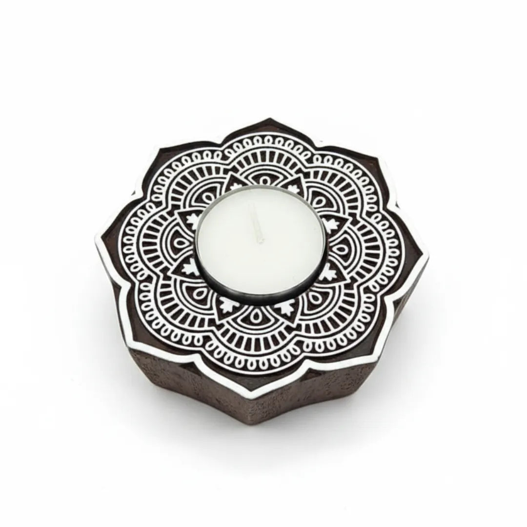 Kyat Pure Silver Lord Ganesha Idol with Festive Mandala Diya Combo