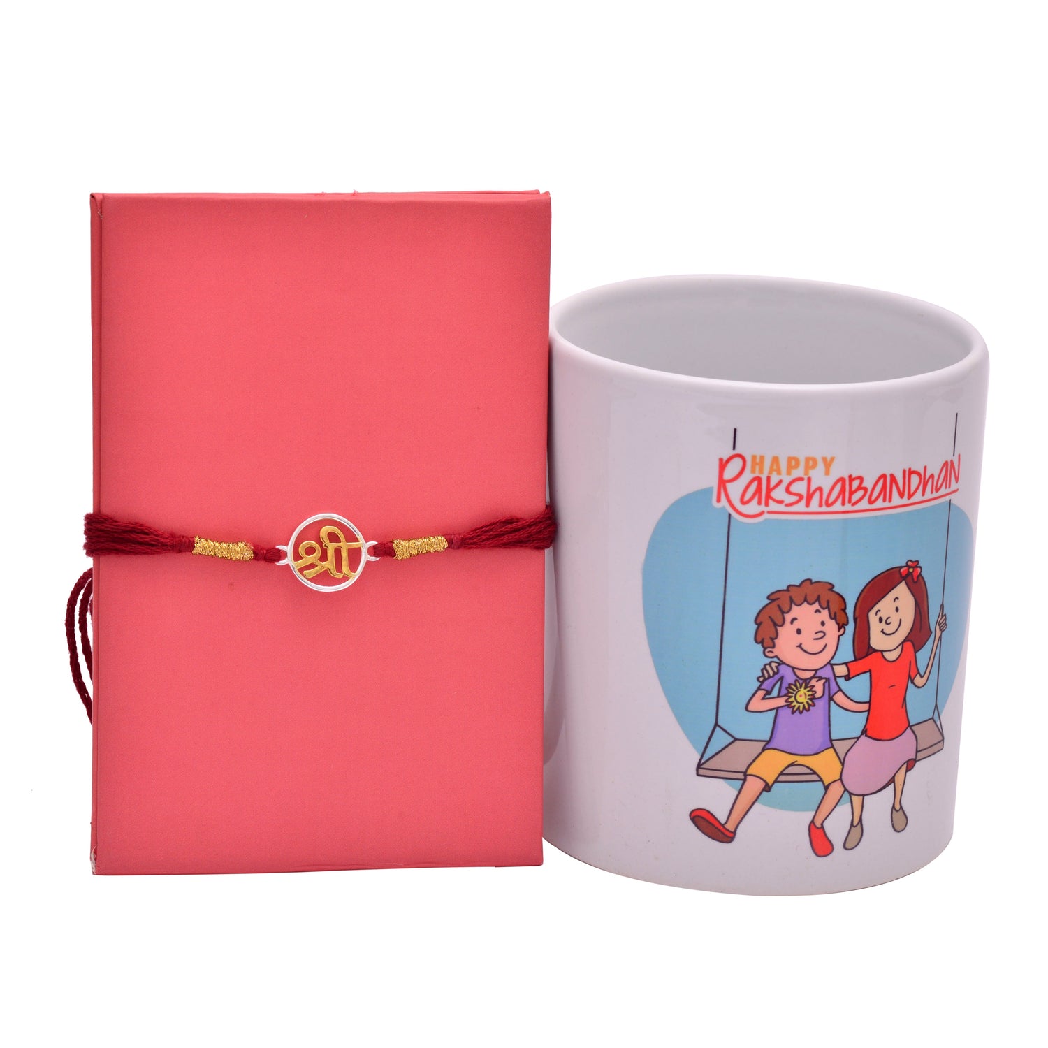 925 Silver Rakhi and Mug Combo