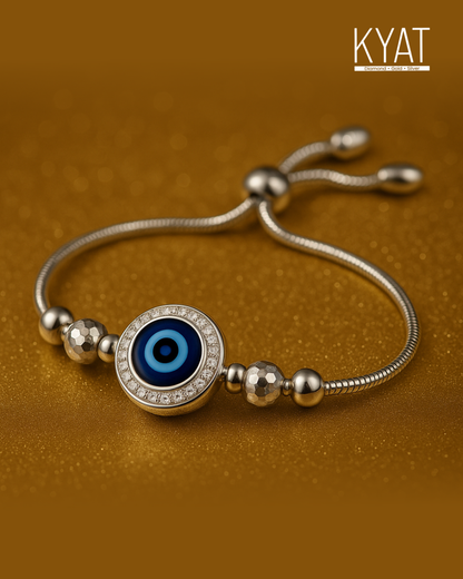 Evil Eye Silver Bracelet for Women