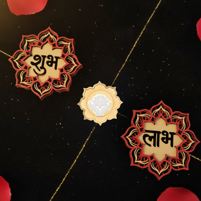 KYAT 5g 999 Pure Silver Gold-Toned Lotus Coin