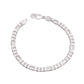 Silver Figaro Chain Bracelet For Men