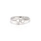 Elegant Silver Hand-Holding Love Ring