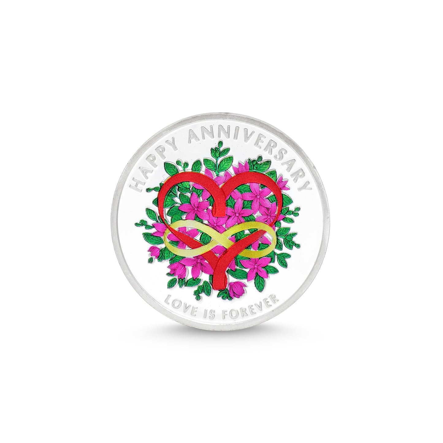 Happy Anniversary Silver Coin