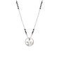 Modern Silver Mangal sutra Pendant Necklace