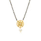 Silver Golden Floral Mangal-sutra