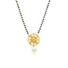 Silver Golden Floral Mangal-sutra