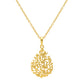 Gold Floral Vine Necklace and Earring Set