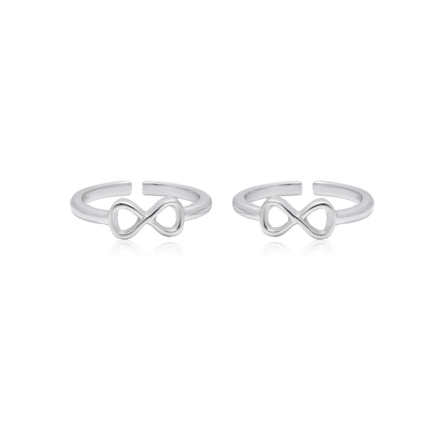 Eternal Infinity Silver Toe Ring