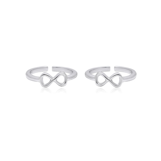 Eternal Infinity Silver Toe Ring