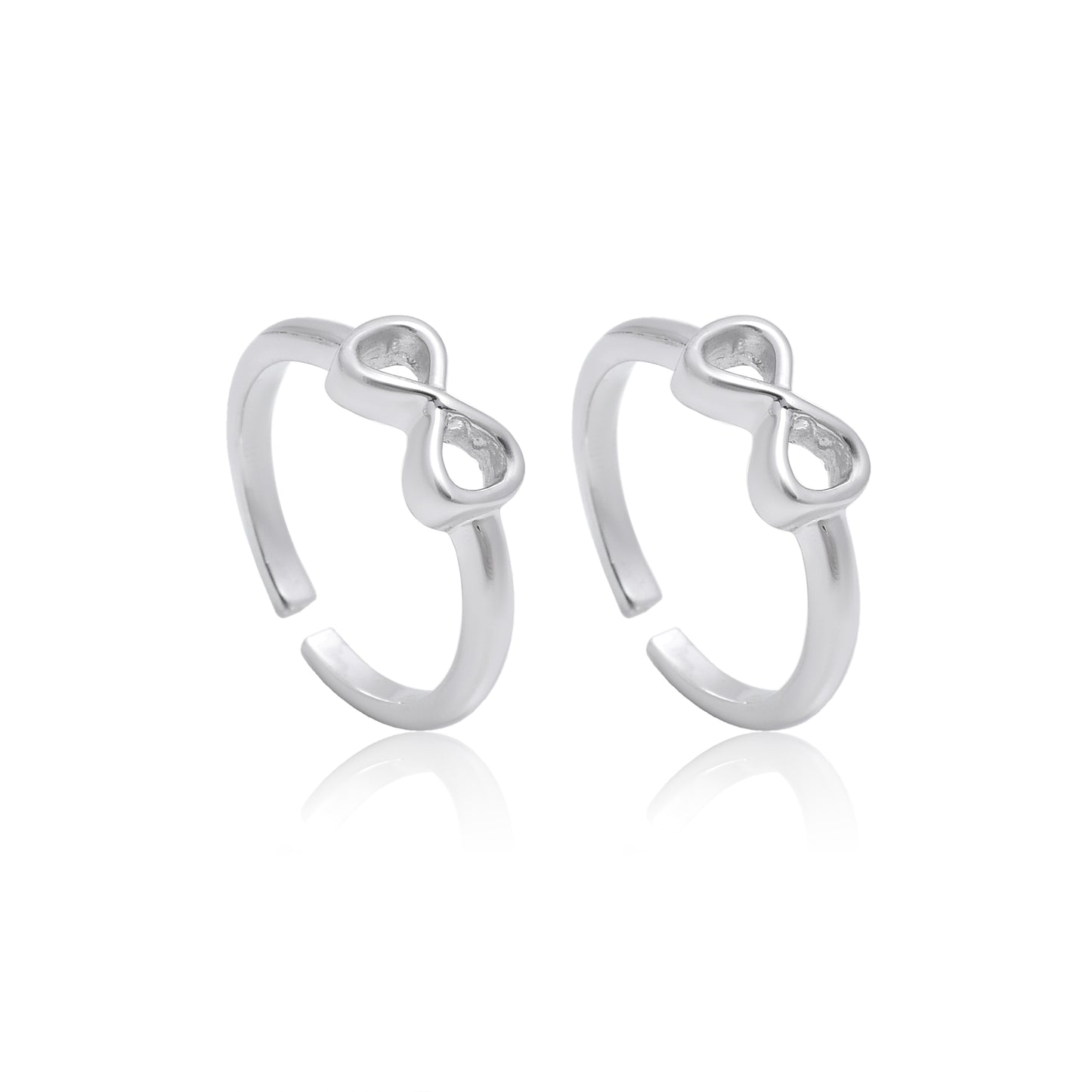 Eternal Infinity Silver Toe Ring