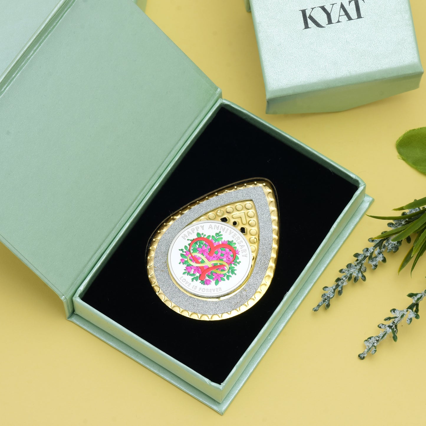 Happy Anniversary Silver Coin