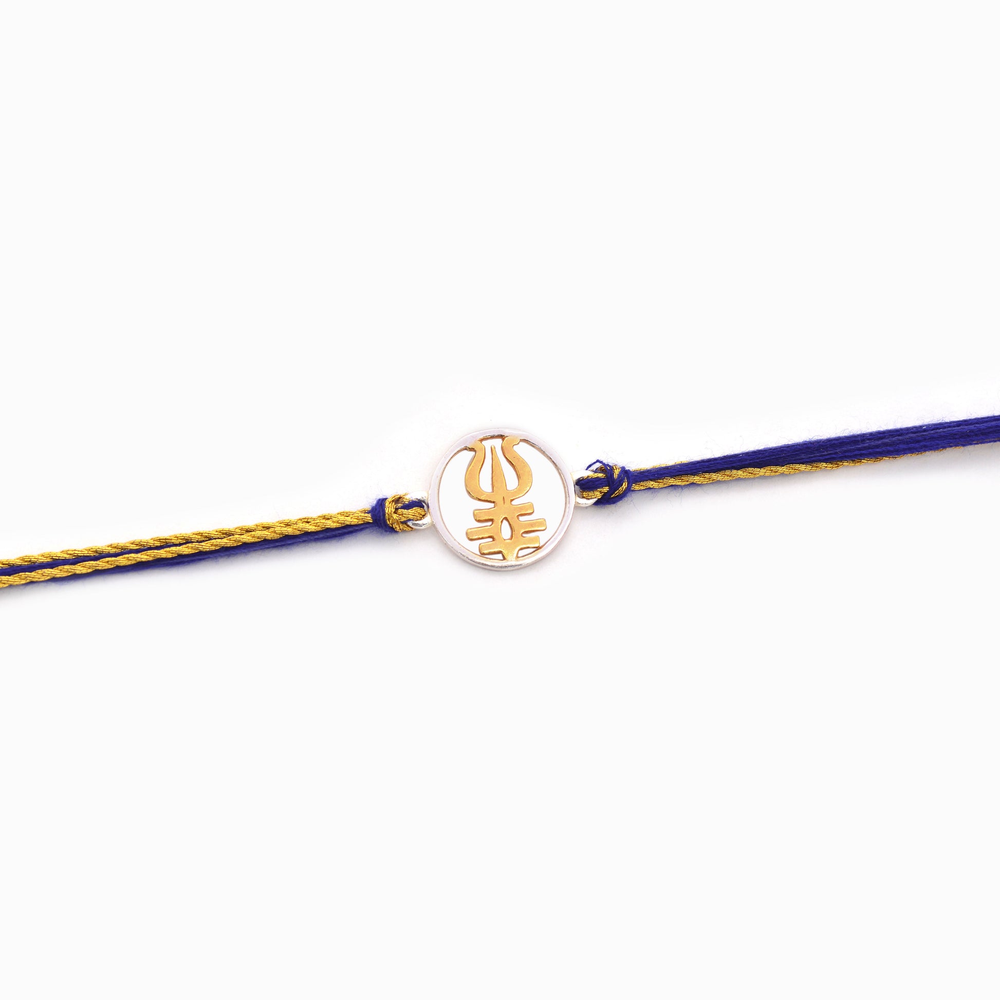 flute silver rakhi