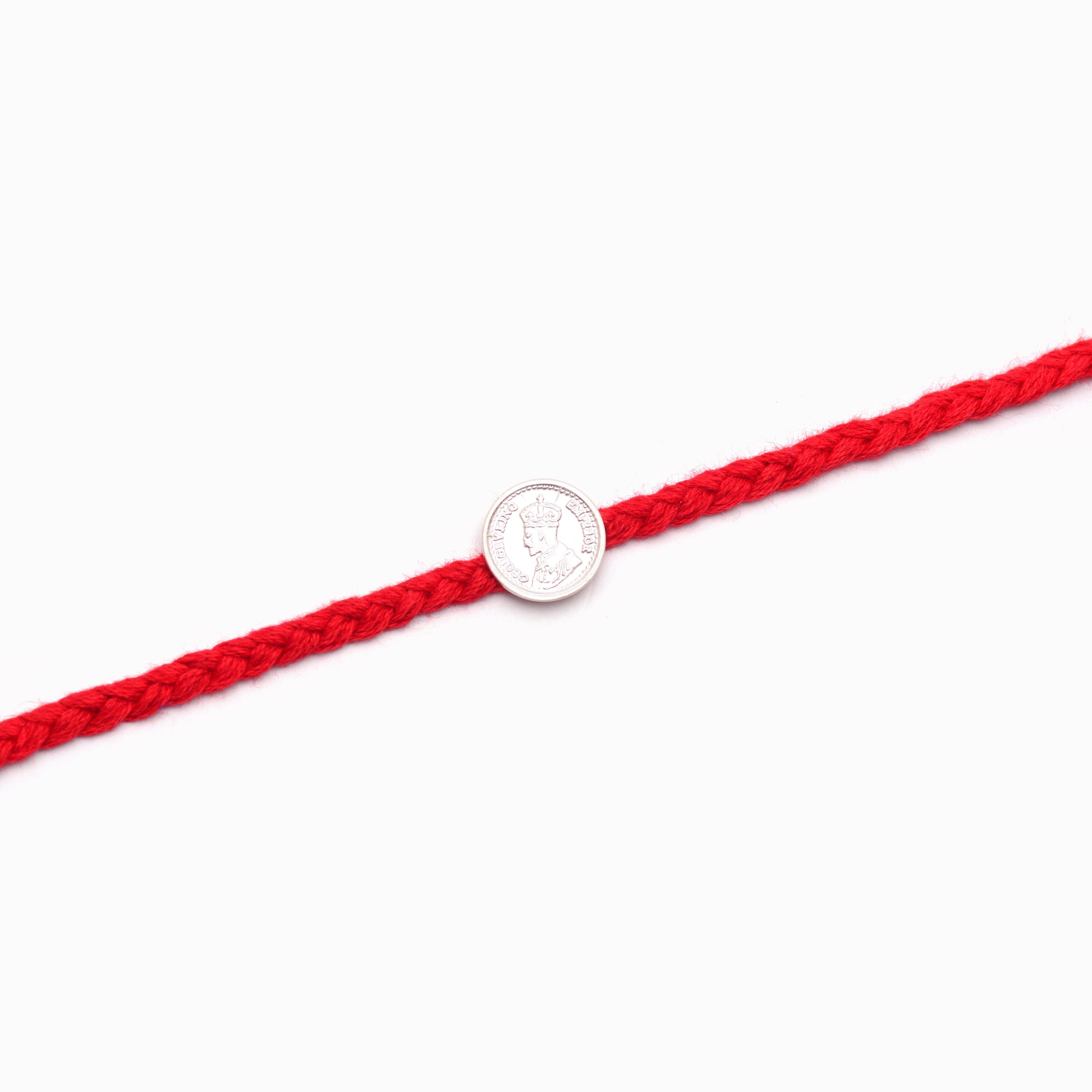 coin silver rakhi