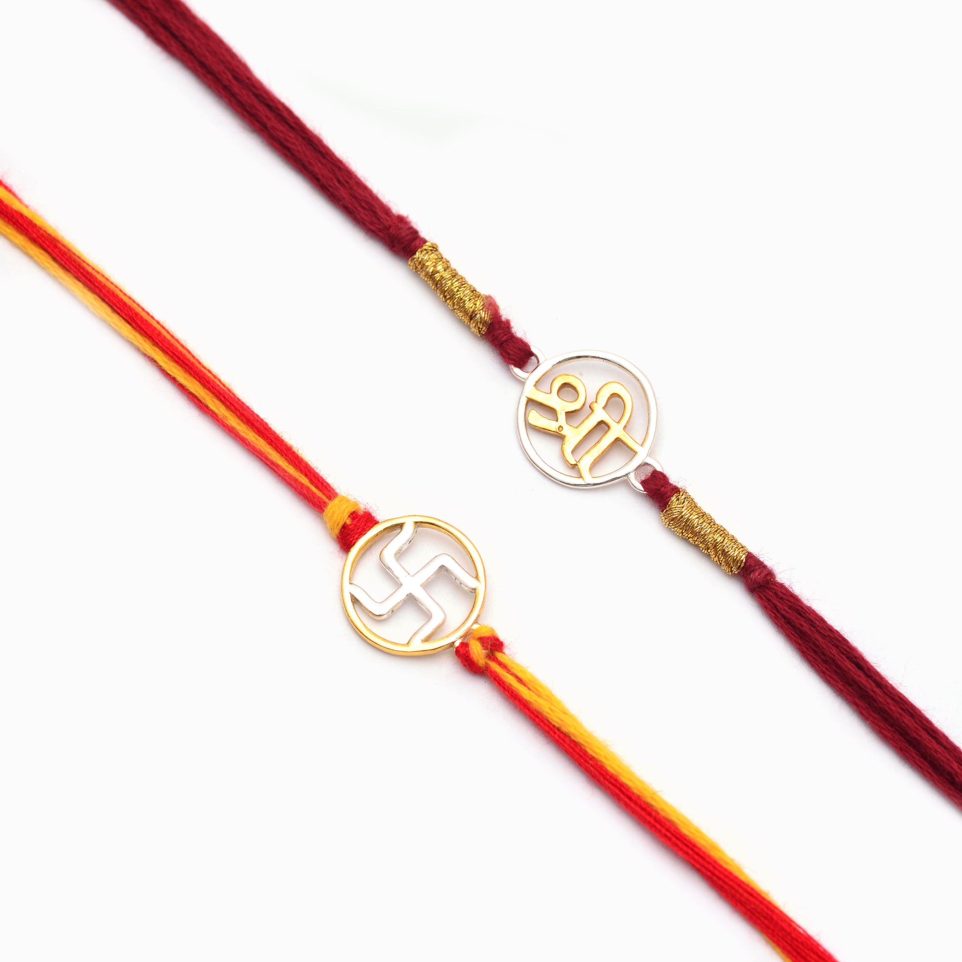 silver combo rakhi