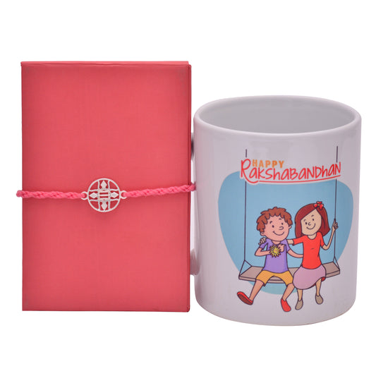 traditional silver rakhi 