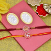 religious swastik and shree silver rakhi
