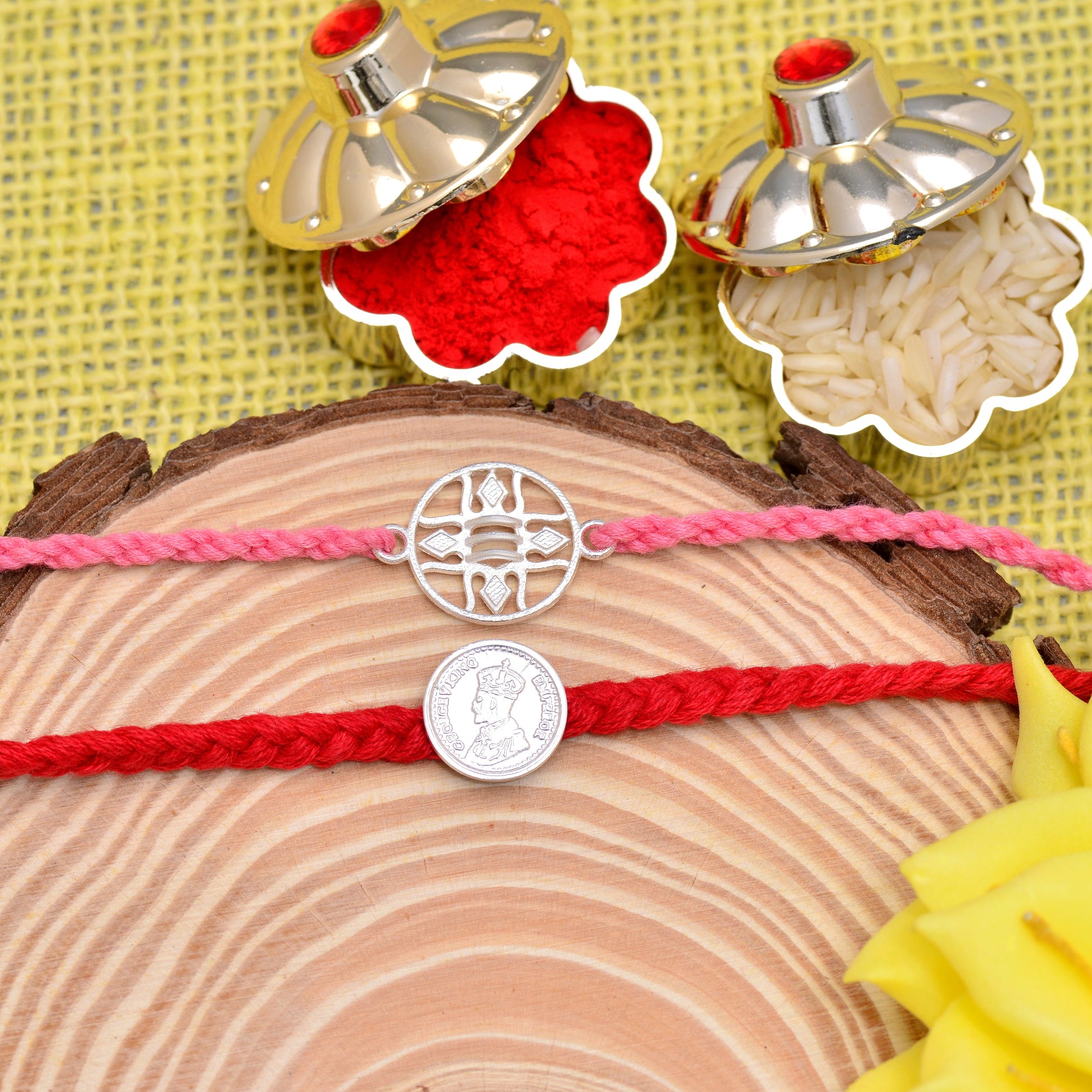 silver rakhi collection 