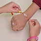 om silver rakhi