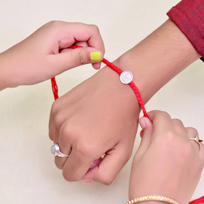  silver rakhi combo