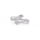 Adjustable Hug - inspired Silver Ring
