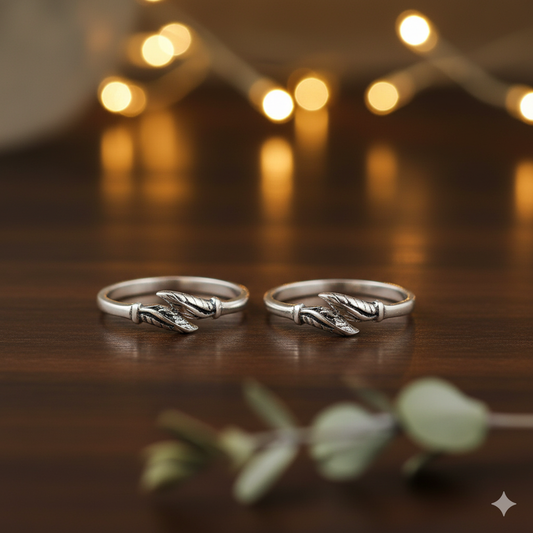 925 Silver Toe-rings| Silver Leaf Toe-rings