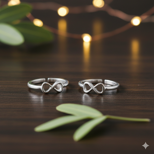 925 Silver Toe-ring| Silver Infinity Toe-rings