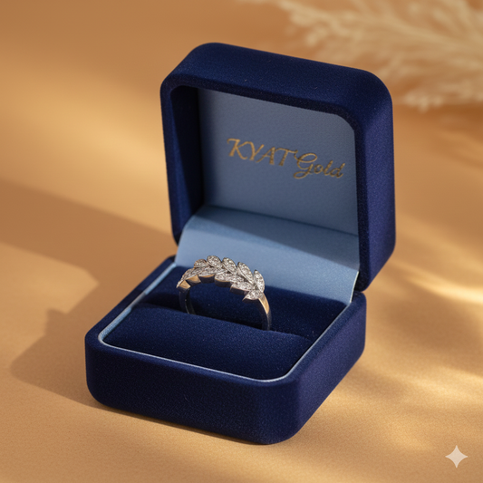 925 Minimalist Leaf Silver Ring