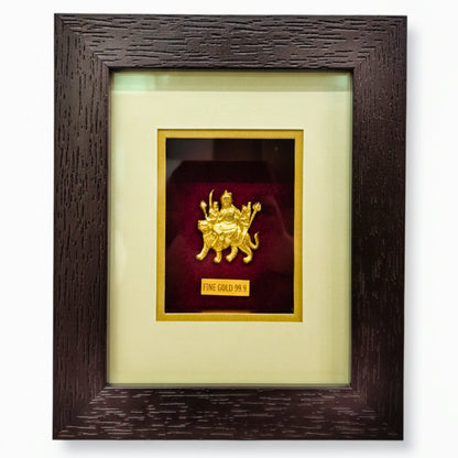 Kyat 24 Carat Gold-Toned Maa Durga Frame