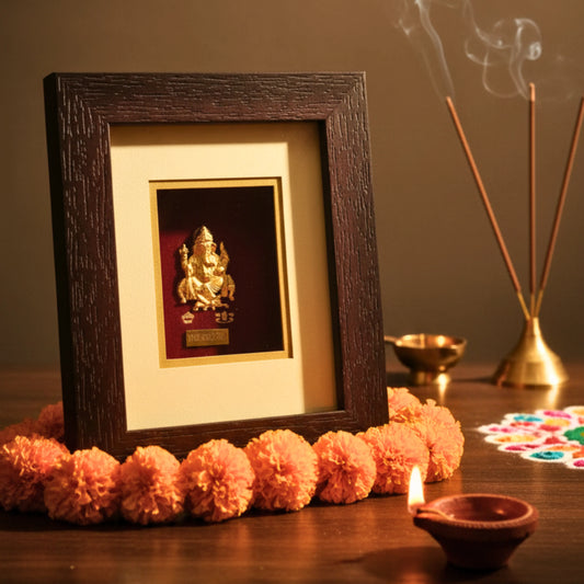 Kyat 24 Carat Gold-Toned Lord Ganesha Frame