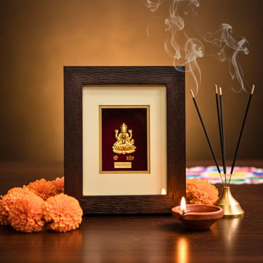 Kyat 24 Carat Gold-Toned Maa Laxmi Frame